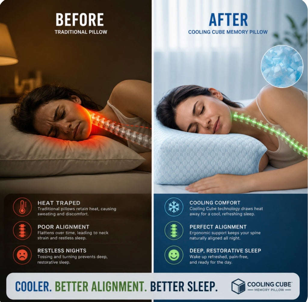 OREILLER CUBE AVEC COUSSIN RAFRAÎCHISSANT- BREEZAIRCOLD™